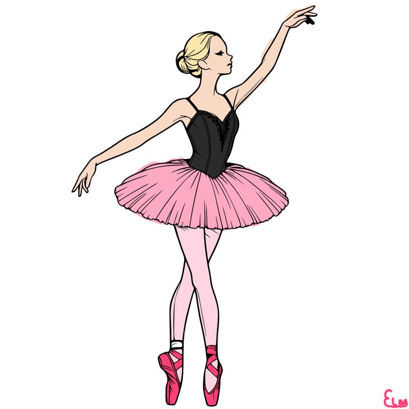 realistic ballerina