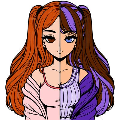 realistic girl split