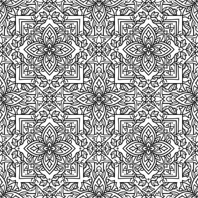 Immerse yourself in the captivating beauty of our Symmetrical Grid Patterns coloring page, featuring an array of organized and repeating motifs. This intricate design offers a calming and rewarding coloring experience for all skill levels.