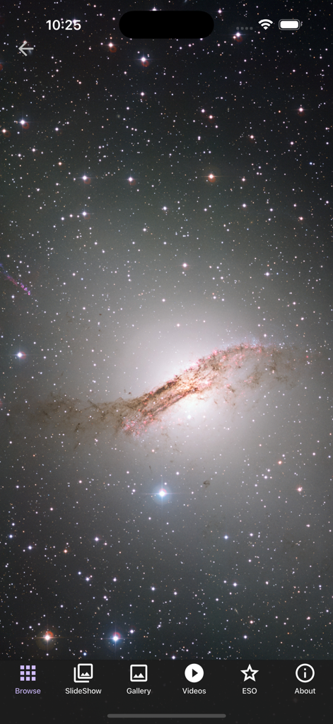 Galaxies: Spectacular - Imagem de galáxia de alta resolução no aplicativo Galáxias Espetacular.