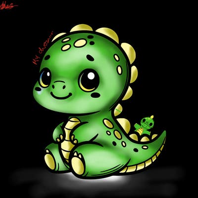 cute little baby dinosaur