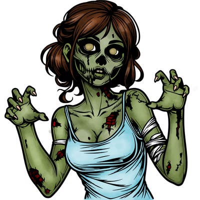 realistic zombie girl