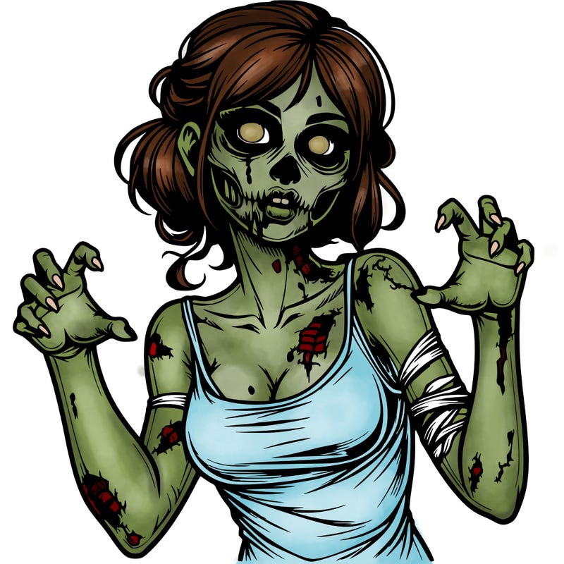 realistic zombie girl