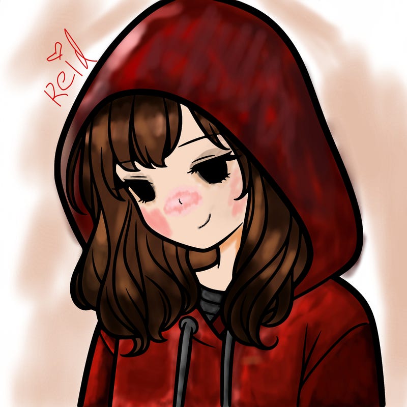 girl with a hoodie with hood over her head