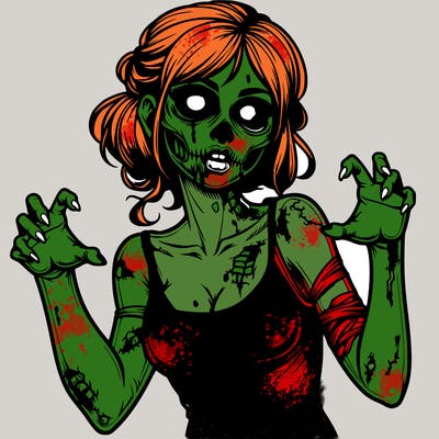 realistic zombie girl