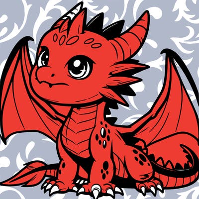 fierce baby night dragon