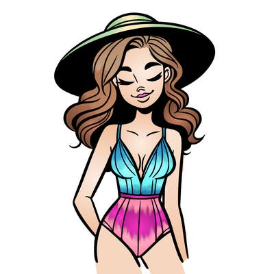 woman, swimsuit