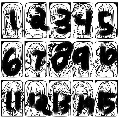 girls that look diffrent anime