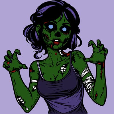 realistic zombie girl