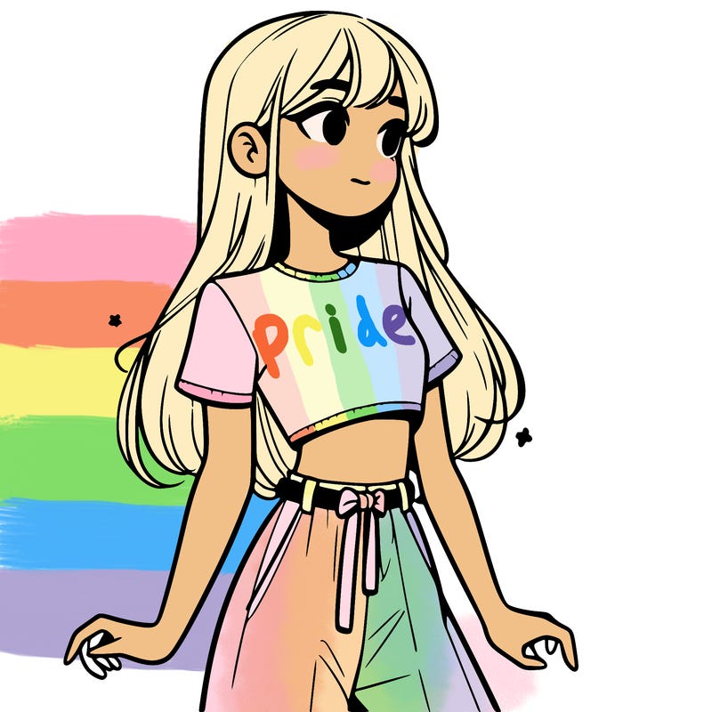 girl in a cute crop top