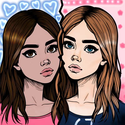 realistic girl split