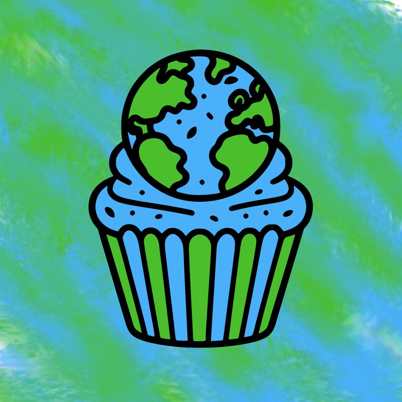 earth day cupcake