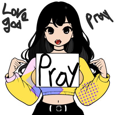 girl holding a blank sign in a long sleeve crop top