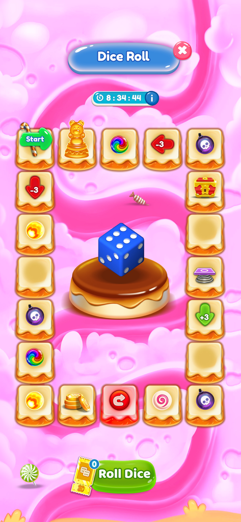 Gummy Bear Pop: Bubble Shooter - Gummy Bear Pop bubble shooter dice roll mini game board with rewards