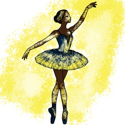 realistic ballerina