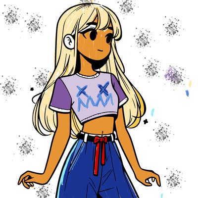 girl in a cute crop top