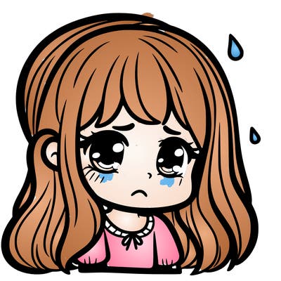 a girl that is sad