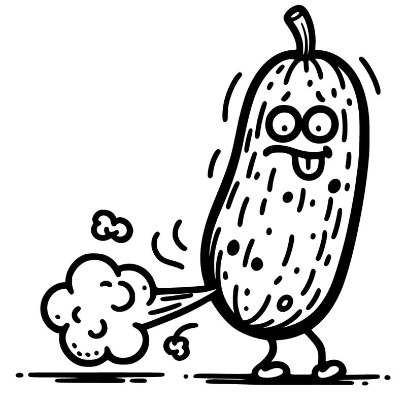 a pickle farting