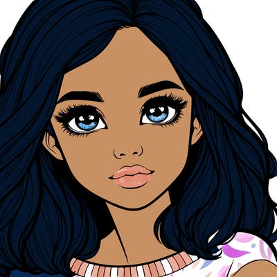 realistic girl whith cute eyes
