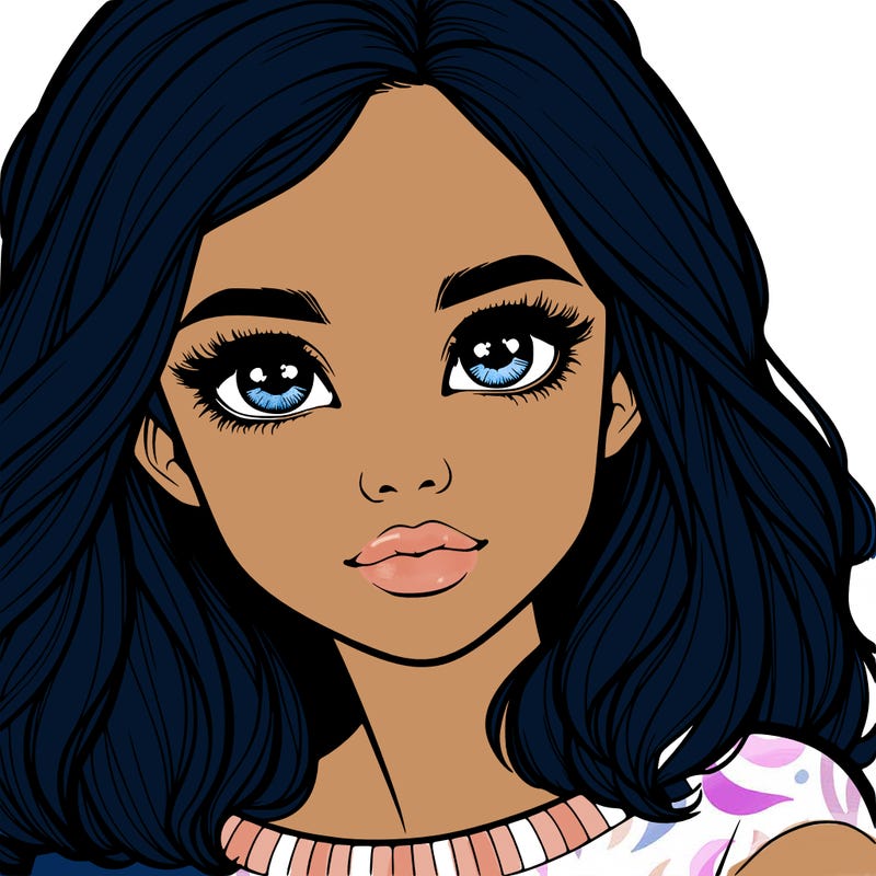 realistic girl whith cute eyes