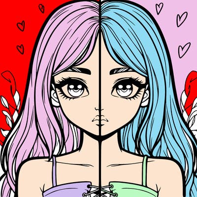 realistic girl split