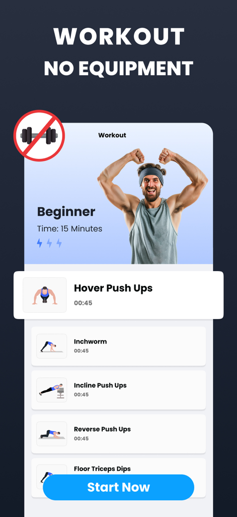 Shoulder Workout at Home - Beginner 15 minute shoulder workout plan with no equipment exercises