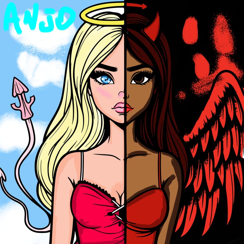 devil vs angel realistic girl