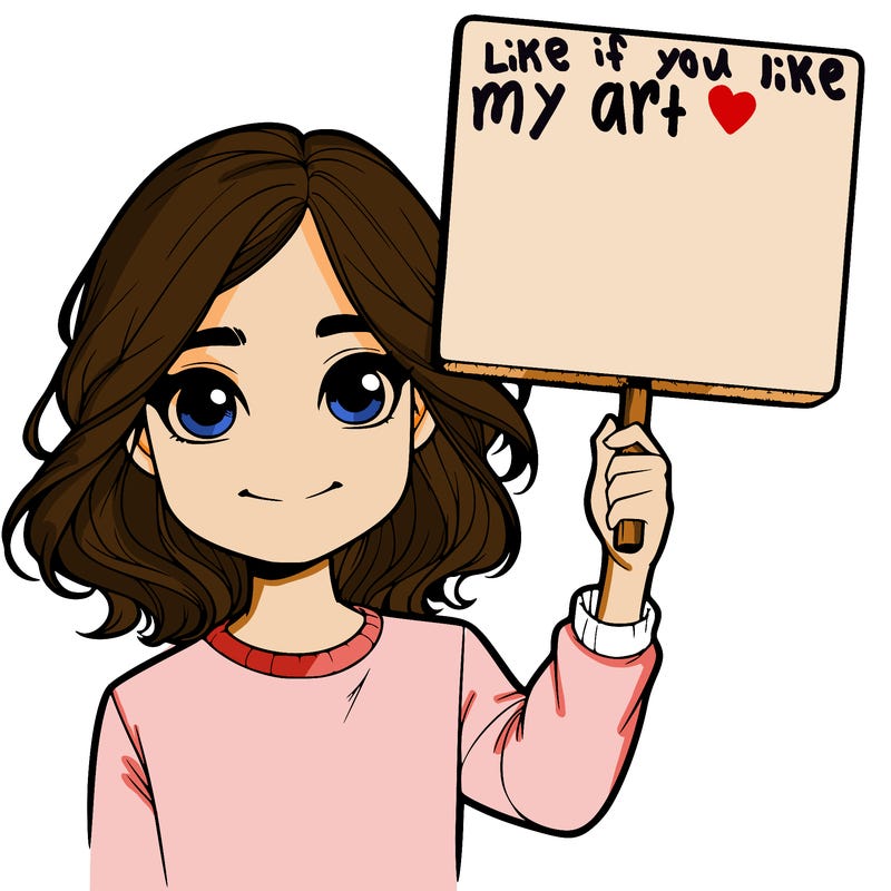 realistic girl holding up a sign