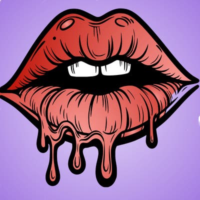 lips that look realistic and drip