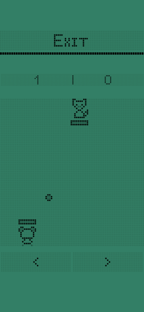 Retro 8-bit style mini-game gameplay in Wildagotchi virtual pet app