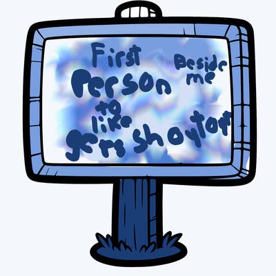 a blank sign