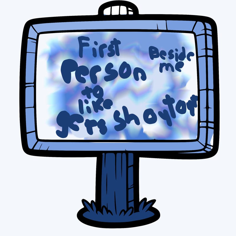 a blank sign