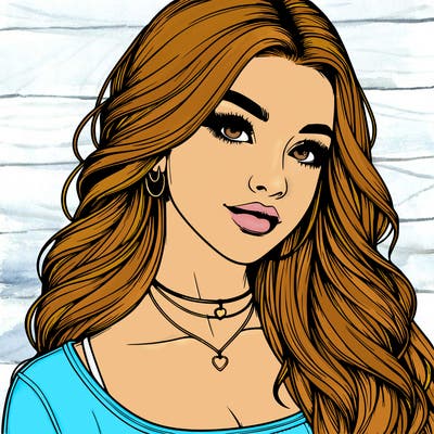 detailed realistic girl