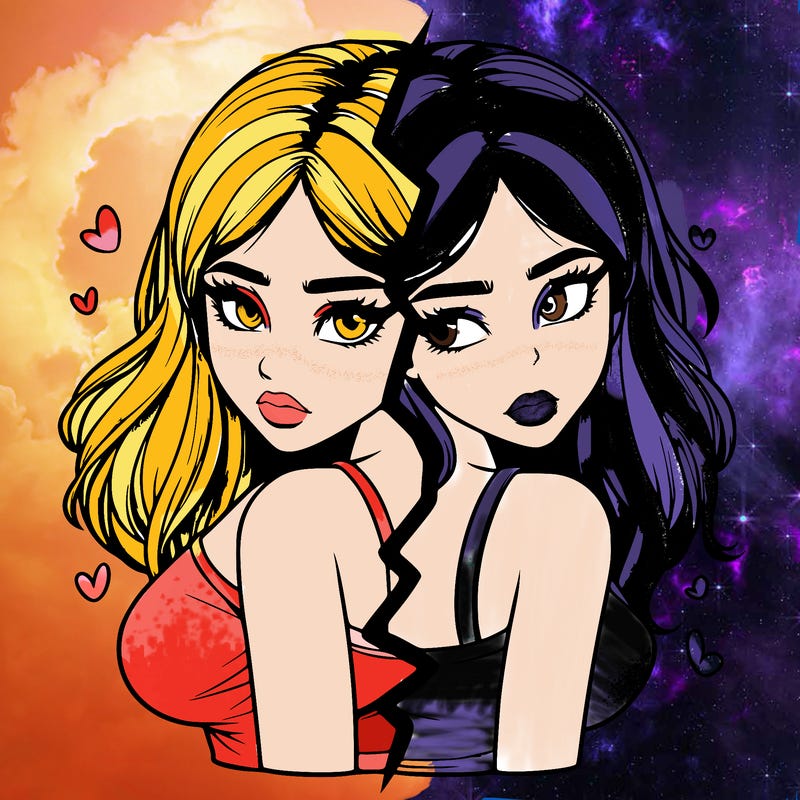 realistic girl split