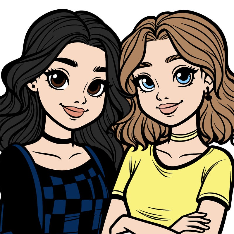 teenage best friends girls