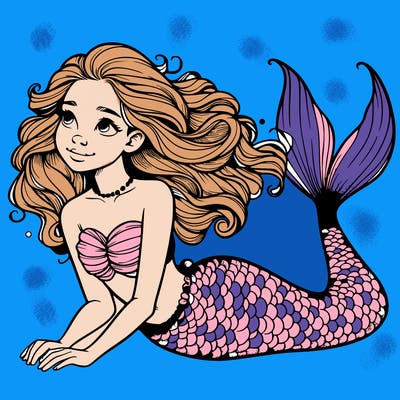 a realistic mermaid