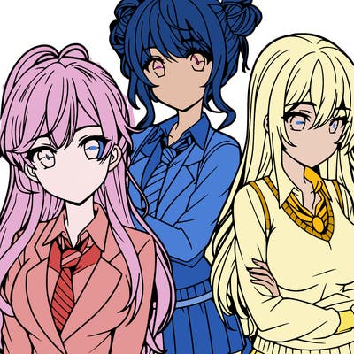 anime girls teenagers