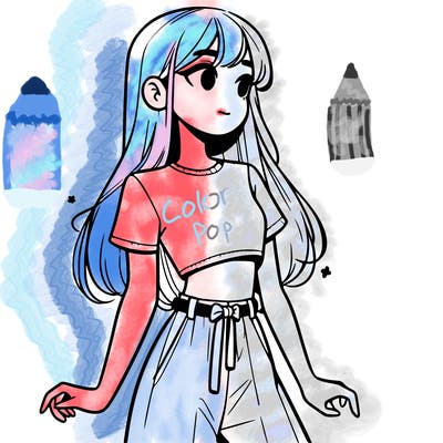 girl in a cute crop top