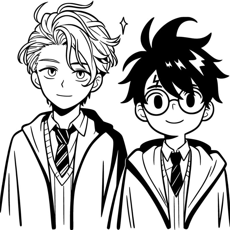 harry potter with draco malfoy