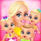 Mommy's Triplets Baby Story - Makeup & Salon Games
