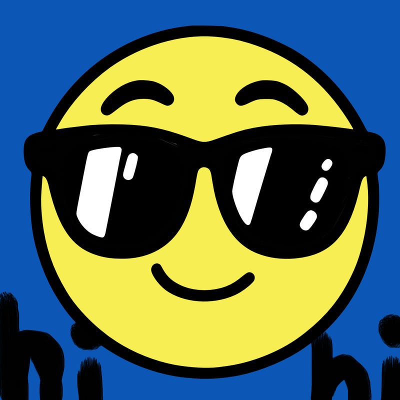 emoji with sunglasses