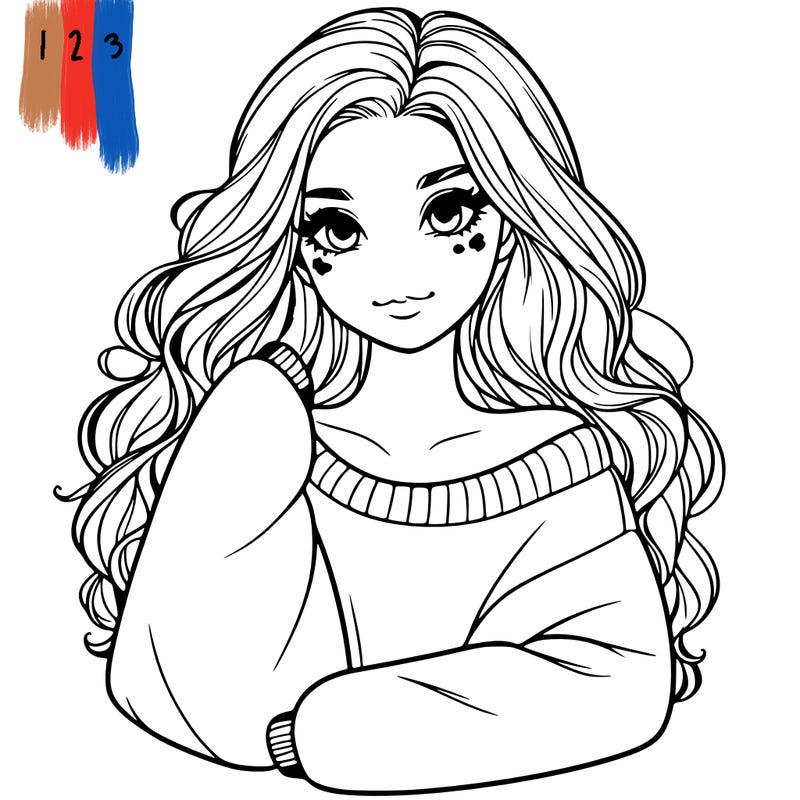 a beautiful girl in a big sweatshirt