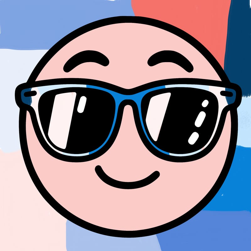 emoji with sunglasses