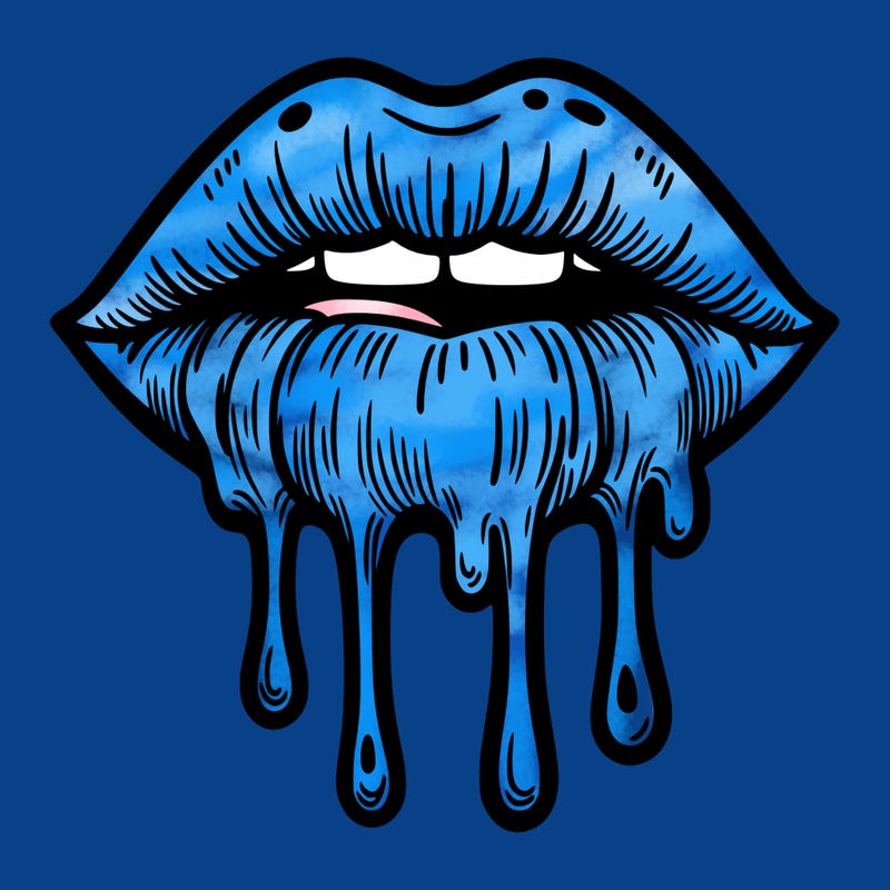 dripping lips