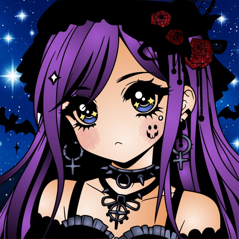 anime - goth girl