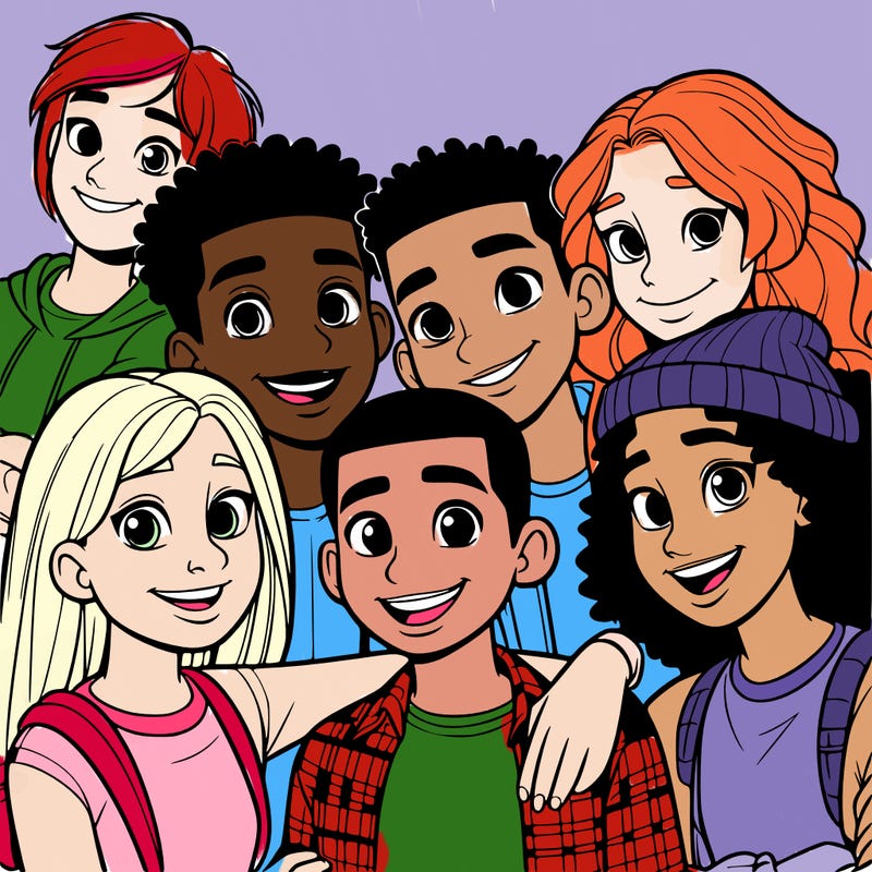 a mixed friend group