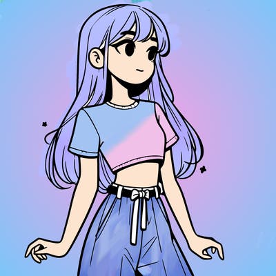 girl in a cute crop top