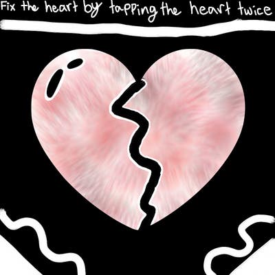 a blank heart