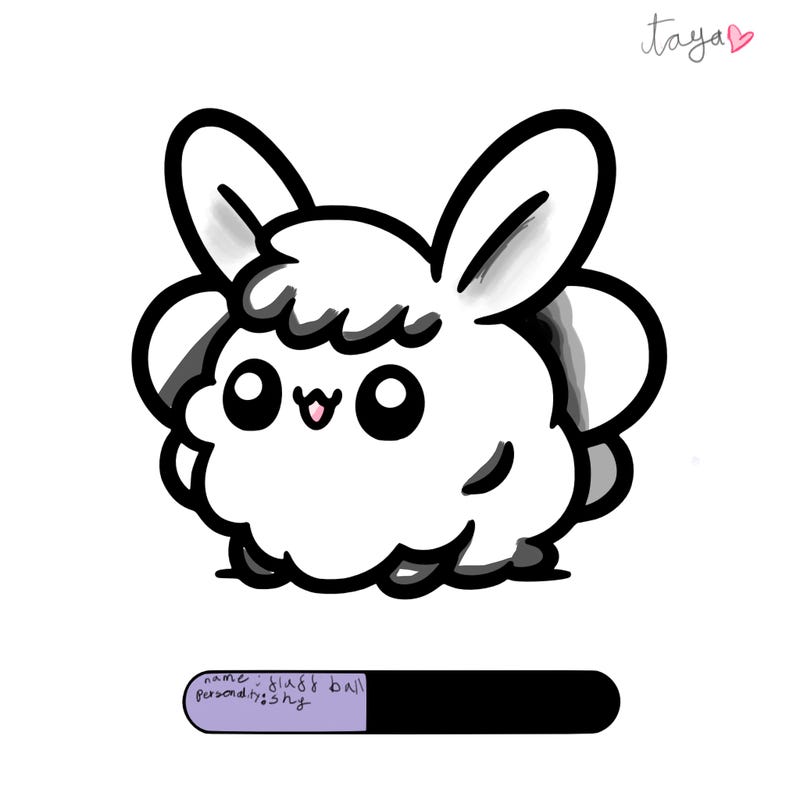 a small fluffy moth thatvis good for a profile picture and is extremely cute butf simple, not that fcluffy though, just w quater of a medium tuft.