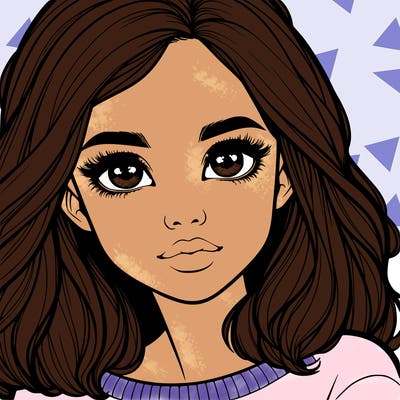 realistic girl whith cute eyes